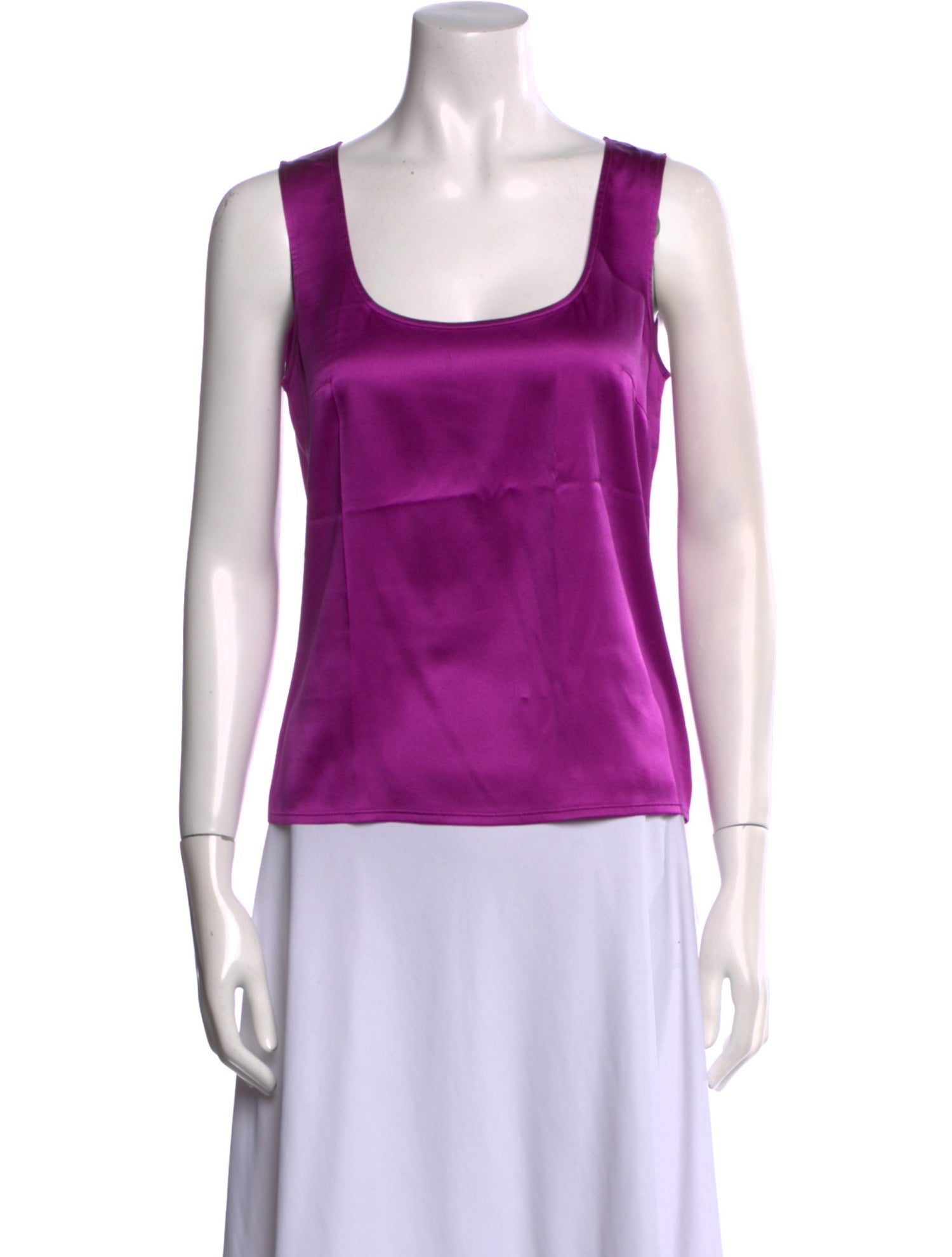 Escada Silk Square Neckline Top